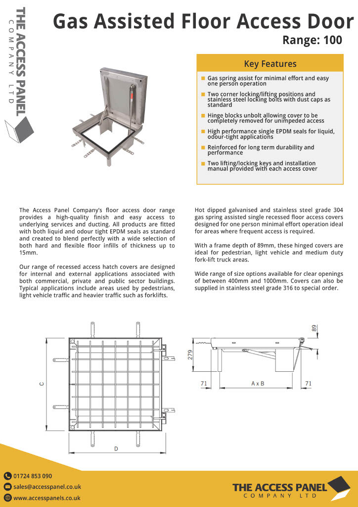 Gas Assisted Floor Door