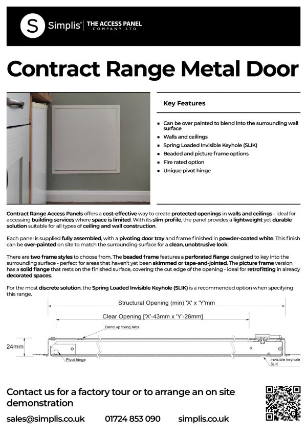 Contract Range Metal Door